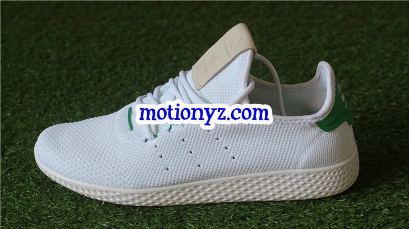 Adidas x Pharrell Williams Tennis Hu White Green BA7828